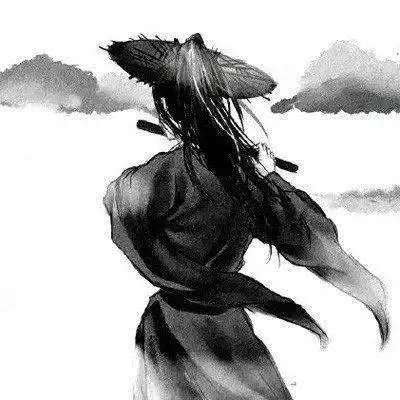 古风头像男水墨画