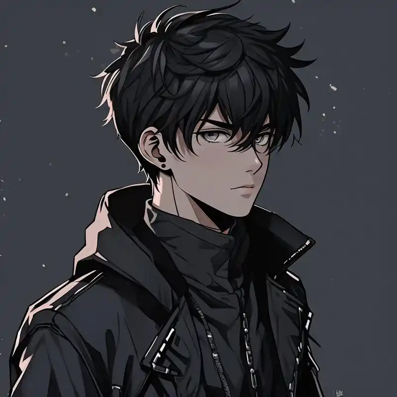 二次元男生头像99高冷帅气黑暗系 谁的青春没有二次元呢,高冷帅气的