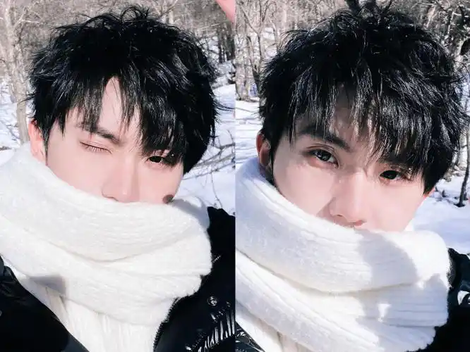 自拍技术进步了9494这两张我一张放锁屏一张放壁纸03#和马嘉祺