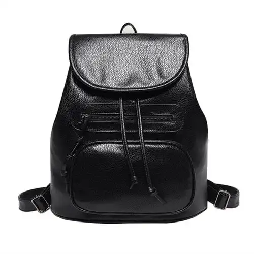 威尚明星赵丽颖同款水洗软皮双肩包女背包限