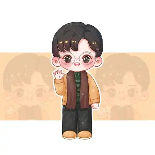 稿件仅展示,9215一切哦是可爱滴战战@薯条小助手q版人物|儿童插画