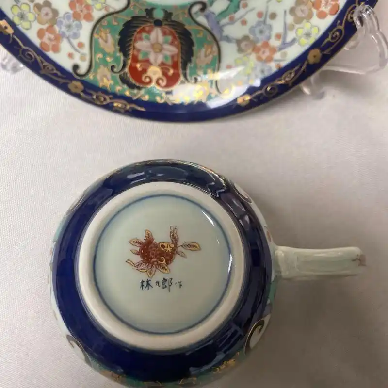 这款有田烧林九郎古伊万里鎏金咖啡单杯碟真的太美了!