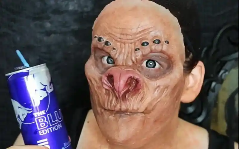 万圣节系列重口彩妆吸血蝙蝠搬运生肉