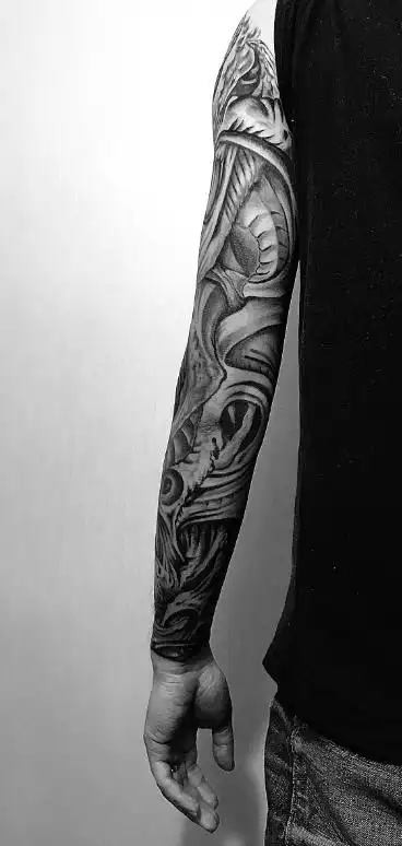 适合男生纹的花臂纹身花臂4