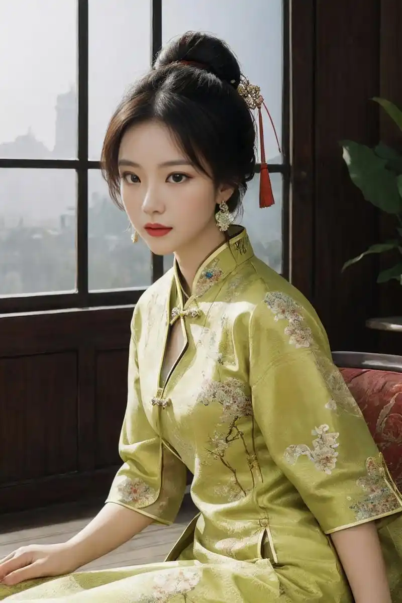 优雅气质的旗袍美女#旗袍# #旗袍写真# #旗袍美女