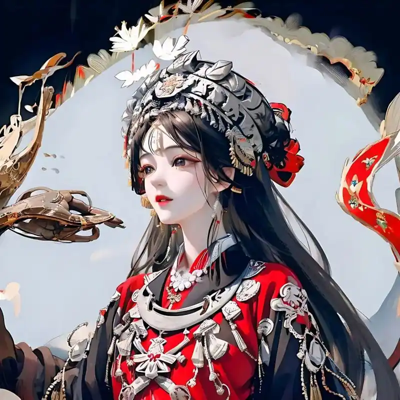 一些仙里仙气的红衣古风头像.你最喜欢哪一种民族风?#创作灵感 - 抖音