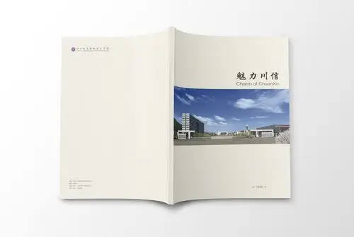 魅力川信封面封底设计