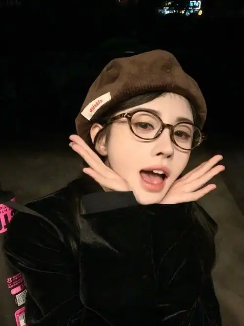 鞠婧祎圆框眼镜#萌味十足, 圆框眼镜 清纯可爱加倍buff