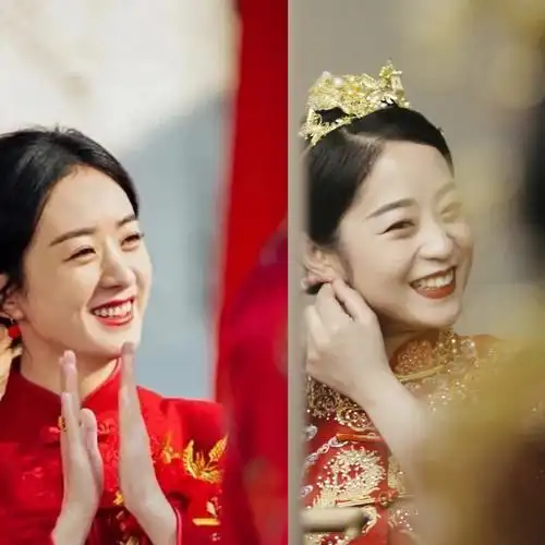 可能拍到了幸福到万家里的赵丽颖的婚礼