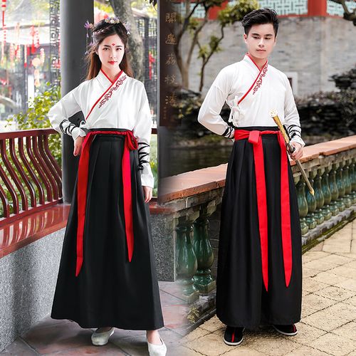 汉服男改良男士款汉服古装男侠客书生古风仙气黑色系套装中国风