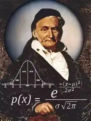 高斯在解难题的简笔画