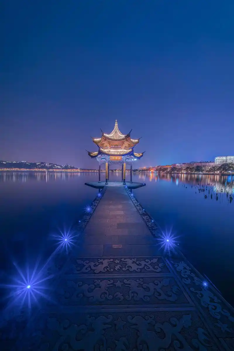杭州西湖夜景