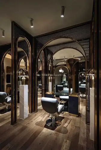 高端潮流美发店装修图片