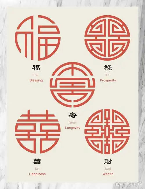 福禄寿喜财 手机精美壁纸