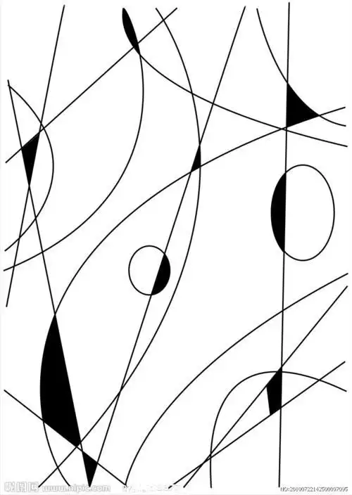 抽象线条画线条抽象画人物