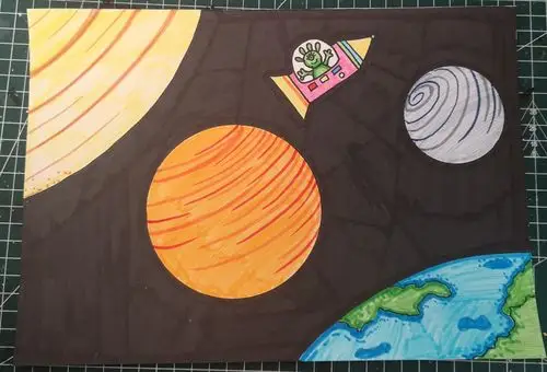 教儿子画画05类地行星