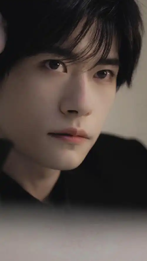 易烊千玺和郭富城女儿打招呼##易烊千玺黑西装写真