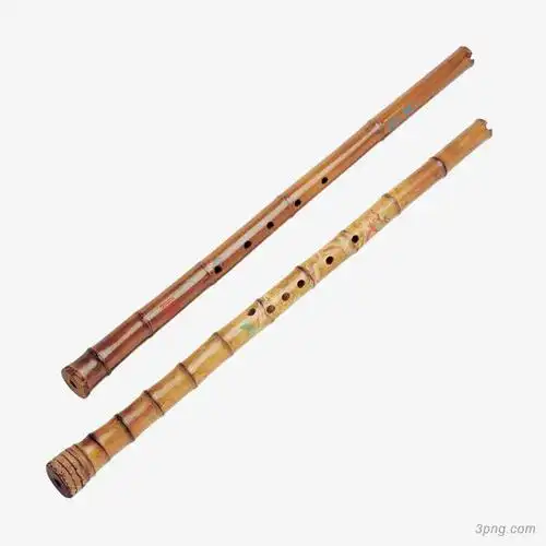 中国乐器笛子png素材透明免抠图片-装饰效果