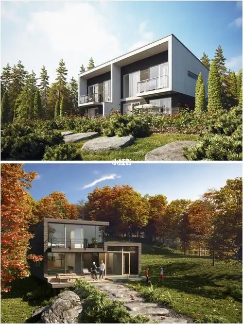 modern villa |美丽风景独栋自建乡村别墅