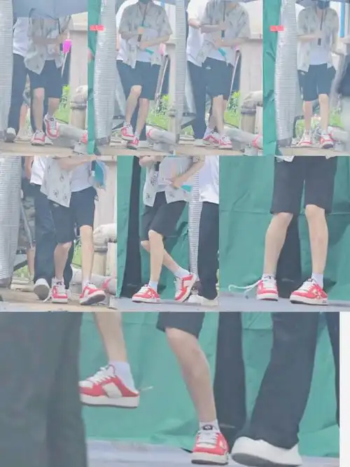 哈哈 哥哥鞋带又散了