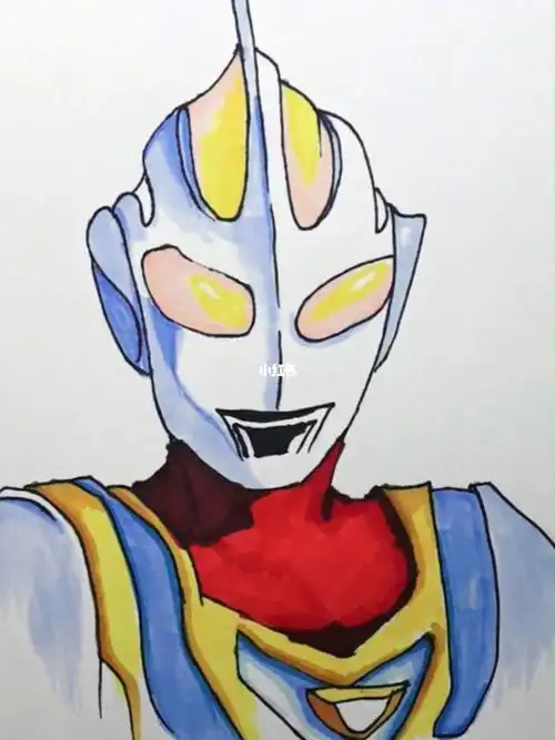 盖亚奥特曼手绘