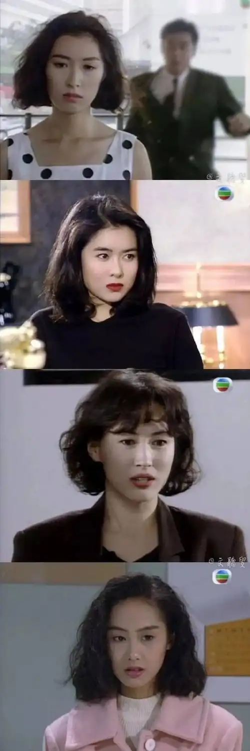 看看温碧霞,朱茵在90年代港剧里的发型就知道了