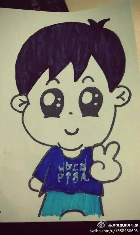 幼儿园孩子自画像简笔画