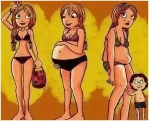 只要你带娃,不管你愿不愿意,你的生活轨迹一定是这样的: 身材走样,24