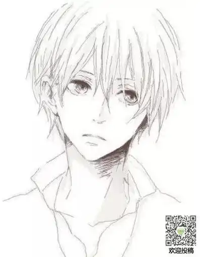 素描简笔画简单男孩漫画