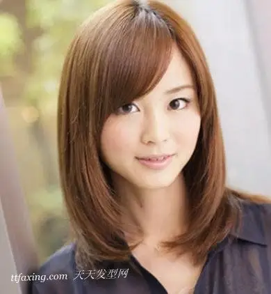 偏分刘海发型脸型配 完美修饰脸型