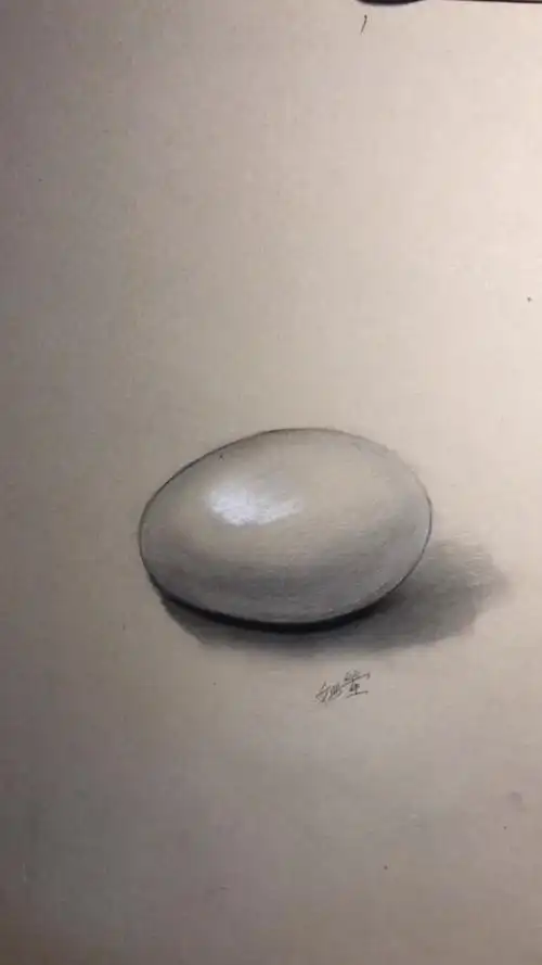 教你画鸡蛋 素描入门级教学学不会你打我