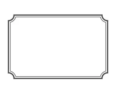 黑色简约线条边框素材