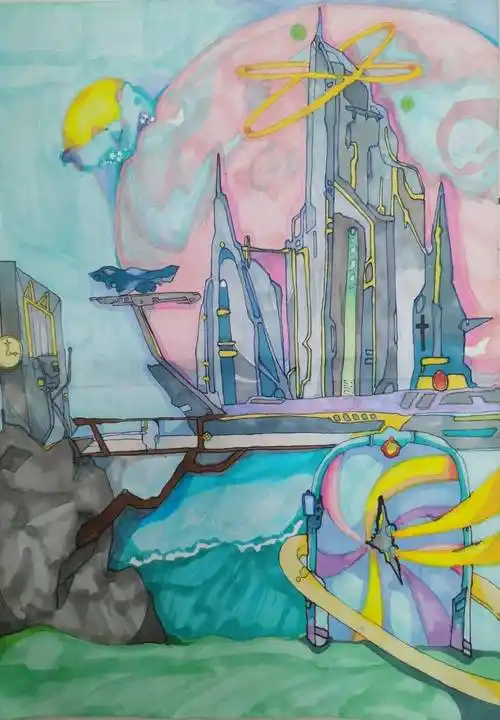 全国中小学生绘画书法比赛理工附中获奖作品新鲜出炉_二等奖_初二_东