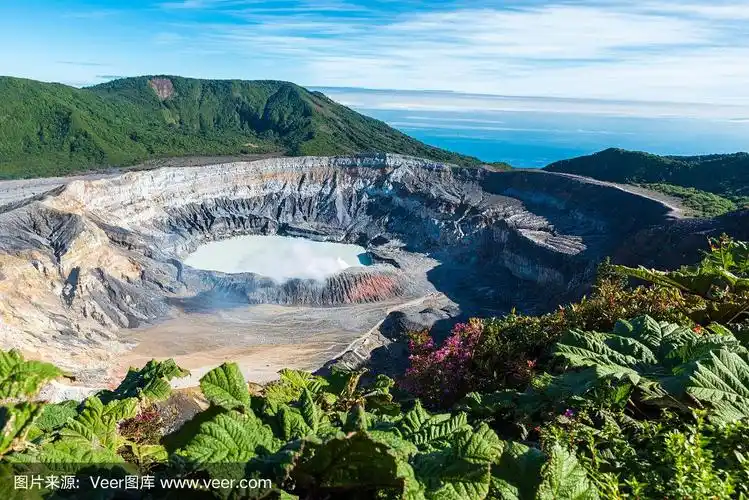 哥斯达黎加的poas火山
