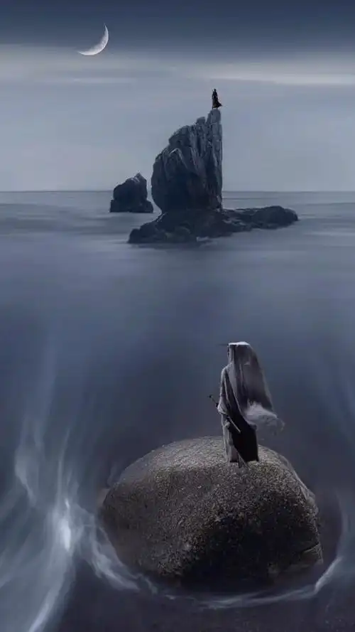 古风主题:寒江孤影,江湖故人 - 米画师