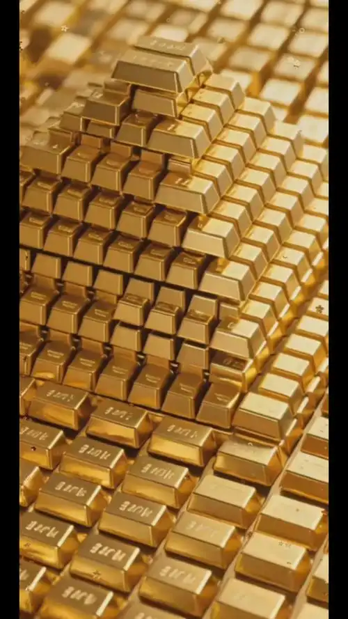 金砖如山,财富贵万,黄金万两送给视频前的你