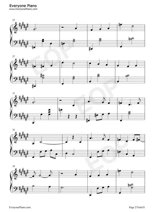 满足-肖战五线谱预览2