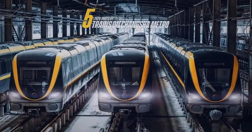惊艳!长沙地铁3号线,5号线列车"定妆照"曝光