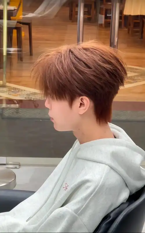 男生烫发 发根蓬松