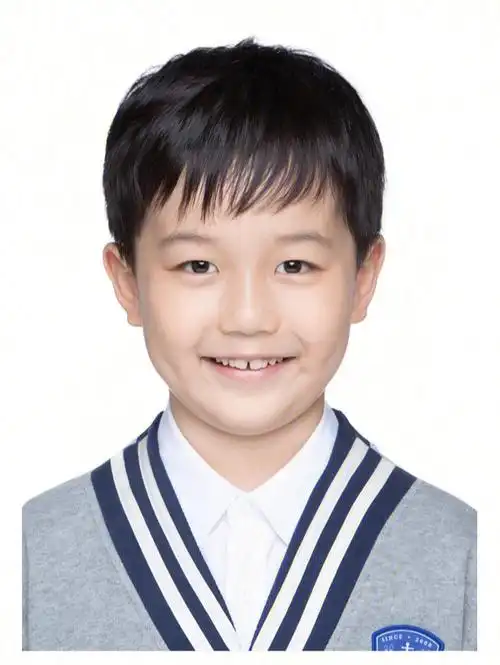 挑战最美证件照天真蓝小朋友毕业照