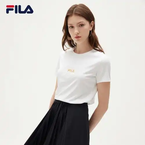fila斐乐官方女士短袖2021夏季新款时尚潮流运动运动t恤