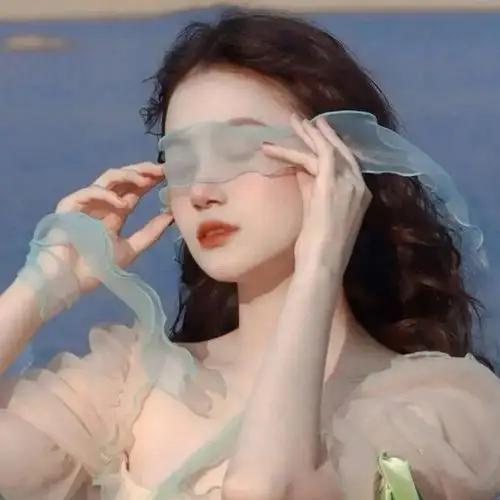 求蒙眼妹子头像