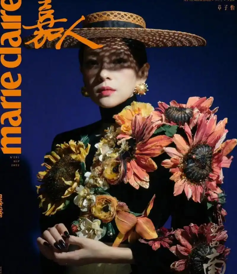 章子怡杂志封面大片非常独特