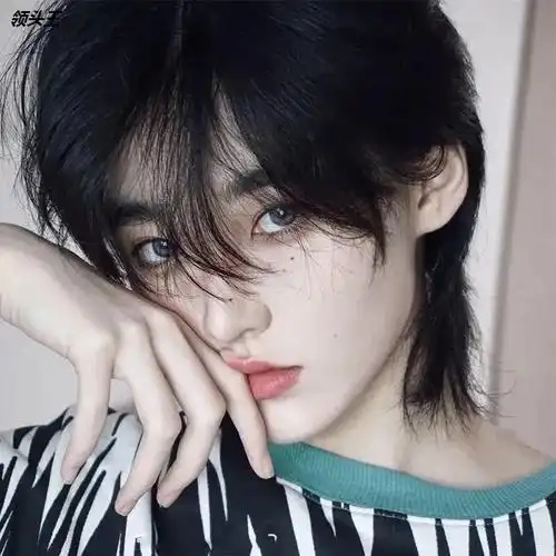 假发男短发韩版帅气日系超a短款缁鱼头男女生日常自然武士头发型