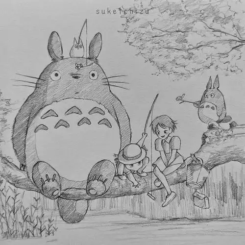 素描感十足的动漫手绘一支铅笔的逆袭