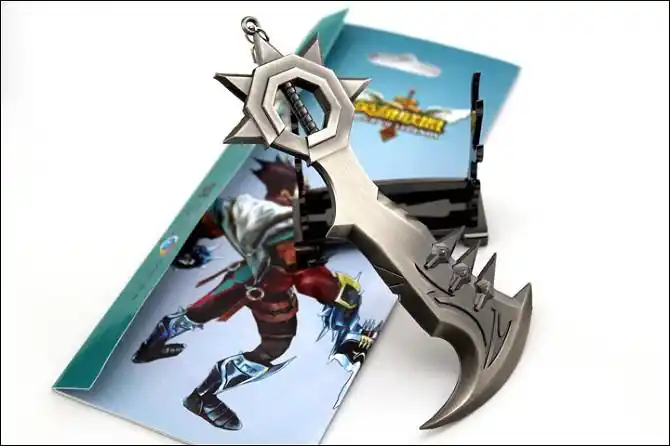 lol英雄联盟网游周边 德莱文飞斧游戏道具模型钥匙扣 挂件 批发-「其