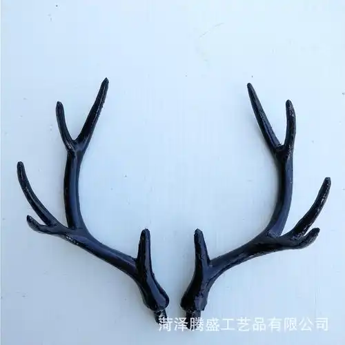 仿真鹿角可爱植绒鹿角麋鹿角圣诞节装饰配件材料摄影道具梅花鹿角