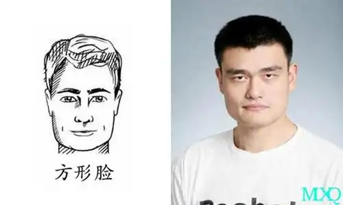方形脸 特点:从颧骨到腮帮子到下巴都是属于比较方形的----俗称国字脸