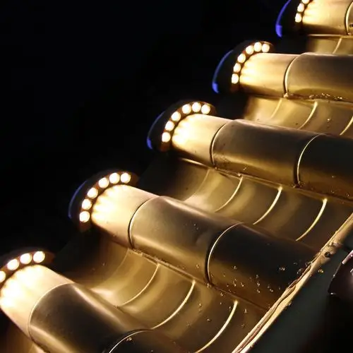 古建筑亮化一体化点光源瓦楞灯led瓦片灯月牙灯led双面发光瓦楞灯