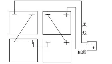 干电瓶怎样串联请给图